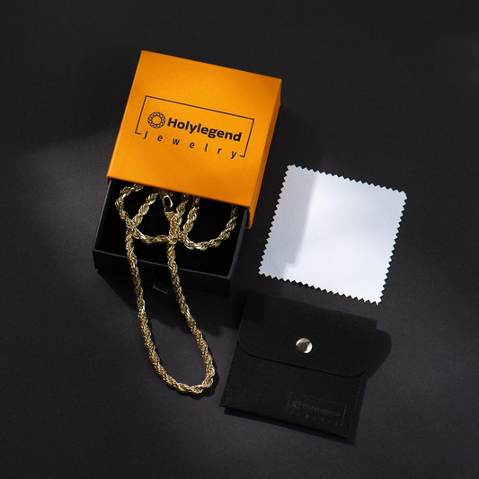Gelaagde gouden gedraaide touwketting