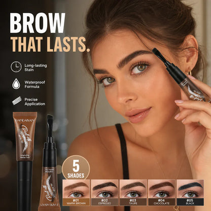 💫🎨 LAATSTE DAG 1+1 GRATIS! Stop met het bijtekenen van je wenkbrauwen alsof je elke ochtend een kunstwerk maakt! Deze peel-off tint is waterproof, blijft dagen zitten, en je trekt 'm eraf als een masker.