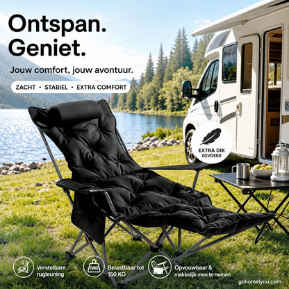 🪑🌲 50% KORTING! Van strand tot bergtop: deze verstelbare outdoor stoel met voetensteun, antislip-poten en ademende stof is de enige troon die je nodig hebt voor een zomer vol sterren kijken. In seconden plat, altijd mee.
