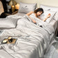 🛏️❄️ 50% KORTING! Alsof je elke zomernacht in een ijskoude gletsjerspleet kruipt die je lakens zelf schoon wast! Deze 4-delige verkoelende set voelt als zijde, ademt als katoen, en maakt van je bed een koel eiland.
