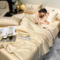 🛏️❄️ 50% KORTING! Alsof je elke zomernacht in een ijskoude gletsjerspleet kruipt die je lakens zelf schoon wast! Deze 4-delige verkoelende set voelt als zijde, ademt als katoen, en maakt van je bed een koel eiland.