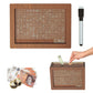 Houten spaarbox met telontwerp – 1.000/2.000/3.000/5.000/10.000 opties, voor munten en biljetten, herbruikbaar, eenvoudig zelf in elkaar te zetten. 50% KORTING!