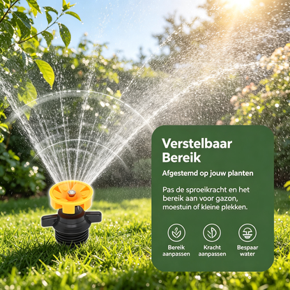 🌱💦 Handmatig sproeien? Laat dit 360°-sproeiwiel je hele tuin doen – elke hoek nat, zonder gesleep met de slang.