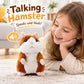 Pratende hamster-knuffel – herhaalt alles wat je zegt, schudt automatisch met zijn kopje, hilarisch vermaak voor kinderen en volwassenen