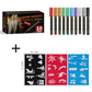 🎃🖌️ 50% KORTING! Stop met het knoeien met goedkope schmink! Deze markers blijven uren zitten, zijn huidvriendelijk en verdwijnen moeiteloos met water – klaar voor elk feestje.