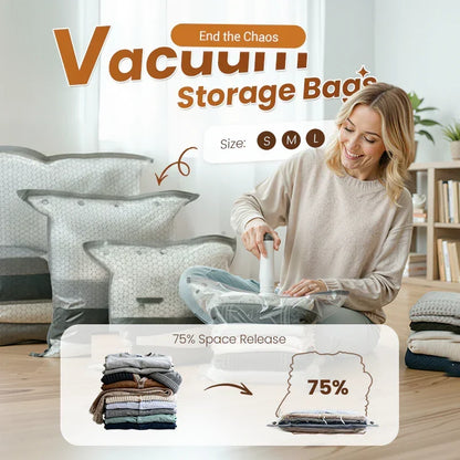 💥🧳 50% KORTING! Nooit meer een overvolle koffer! Deze X7 draadloze reisstofzuiger met 15 compressiezakken perst je bagage tot 80% kleiner – USB-oplaadbaar, 4000Pa zuigkracht!
