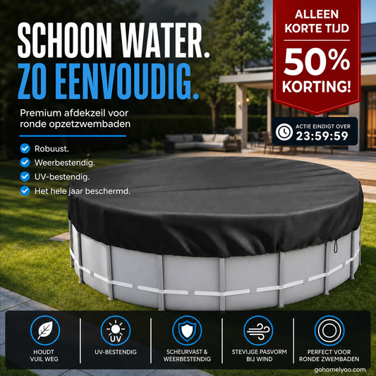 🏊‍♂️🍂 50% KORTING! Stop met het vissen van rottende bladeren uit je zwembad! Dit waterdichte 210D Oxford zeil houdt álles buiten en je water glashelder.
