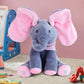 🐘🎶Peek-A-Boo zingende olifant knuffel – Interactieve muzikale knuffel