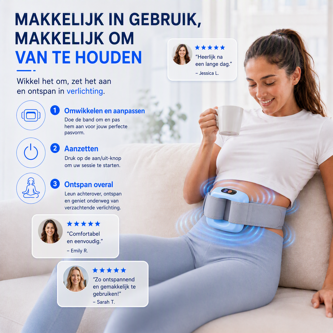 🏆💥🔥 50% KORTING! Draag 'm 15 minuten per dag en stimuleer doorbloeding & vetverbranding over je hele lichaam – tril-fasciaring met tailleband, diepe massage en spierherstel. USB-C!🌿👑