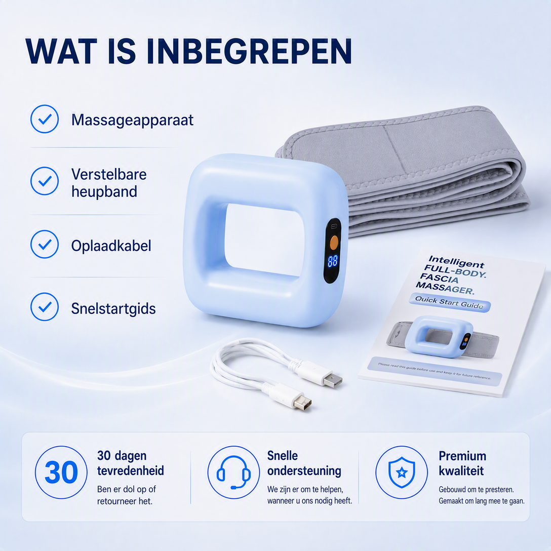 🏆💥🔥 50% KORTING! Draag 'm 15 minuten per dag en stimuleer doorbloeding & vetverbranding over je hele lichaam – tril-fasciaring met tailleband, diepe massage en spierherstel. USB-C!🌿👑