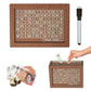 Houten spaarbox met telontwerp – 1.000/2.000/3.000/5.000/10.000 opties, voor munten en biljetten, herbruikbaar, eenvoudig zelf in elkaar te zetten. 50% KORTING!
