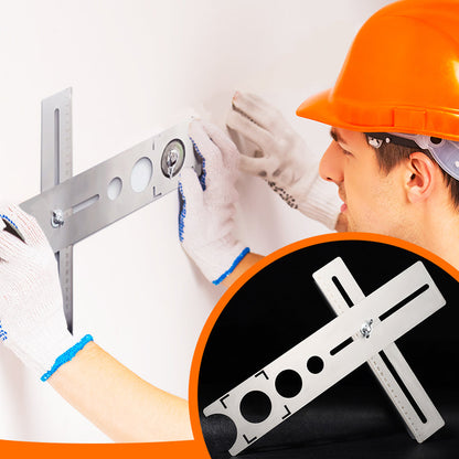 💪📐 Van scheve gaten naar perfecte openingen – deze roestvrijstalen tegelpositioneerder is verstelbaar en zorgt dat je boor nooit meer wegglijdt. 50% KORTING!