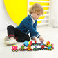 🔥Magnetische treinpuzzel met cijfers en letters, houten speelgoedauto