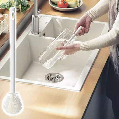 💥🍶 Van koffiemok tot kleine pan – deze 3-in-1 borstel met lange ergonomische steel maakt hardnekkige resten moeiteloos schoon. 50% KORTING!
