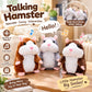 Pratende hamster-knuffel – herhaalt alles wat je zegt, schudt automatisch met zijn kopje, hilarisch vermaak voor kinderen en volwassenen