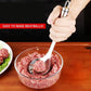 🍝 Stop met handmatig draaien! Dé roestvrijstalen gehaktbalvormer met ergonomisch handvat en ophanghaak – vormt uniforme ballen zonder plakken. 50% KORTING!