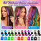 🌈✨ Tijdelijke haarkrijtset | 12 kleuren | Inclusief klemapplicators | Opbouwbaar & uitwasbaar | Geschikt voor lokken & highlights | 50% KORTING!