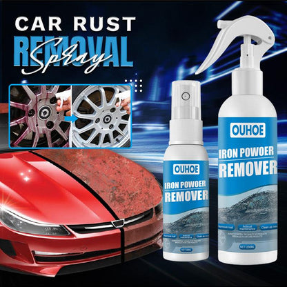 🚗✨ Je velgen zien er weer uit als nieuw! Deze roestverwijderaar spray pakt ijzerdeeltjes en oxidatie aan – één spray, geen geschuur, geen agressieve lucht.