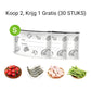 🍗Koop 2, krijg 1 gratis 🥦Herbruikbare afsluitbare opbergzakken van aluminiumfolie