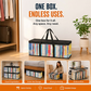 🎁 Opbergbox van transparant textiel | Opvouwbare kastorganizer – Ideaal voor kleding, speelgoed, dekens en nog veel meer! 🧸👕📦