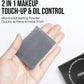 💝🔒 KOOP 1 KRIJG 1 GRATIS! Stop met het deppen van je voorhoofd met wc-papier! Dit magnetische matterende poedervel met ingebouwde spiegel absorbeert vet, matteert direct, en fixeert je make-up – altijd in je tas, altijd fris!