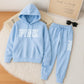 Unisex effen oversized hoodies & joggingbroeken set