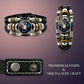 💥Laatste dag  koop 1 krijg 1 gratis☪️In het donker oplichtende leren armband met sterrenbeeld voor mannen en vrouwen (6,9/8,1 inch)♑️