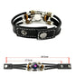 💥Laatste dag  koop 1 krijg 1 gratis☪️In het donker oplichtende leren armband met sterrenbeeld voor mannen en vrouwen (6,9/8,1 inch)♑️