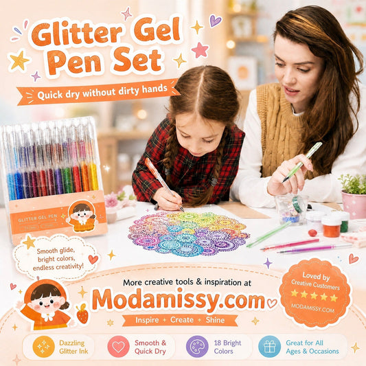 🎨💖 Stop met gewone pennen! Dé glitter gelpennen set met fijne punt en smudge-proof inkt – 8, 12 of 18 kleuren, soepel schrijven en prachtig kleuren. 50% KORTING!
