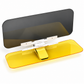 Universele HD anti-verblindingszonneklep – clip-on, dubbele lens (donker voor dag, geel voor nacht), opklapbaar, past op de meeste auto's, SUV's en pick-ups.
