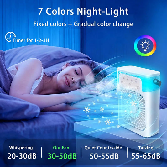 🌌❄️ LAATSTE DAG 50% KORTING! Alsof je een gletsjer in je slaapkamer hebt die geen geluid maakt! 3 minuten aan, en de hitte geeft het op – geen installatie, geen gedoe!