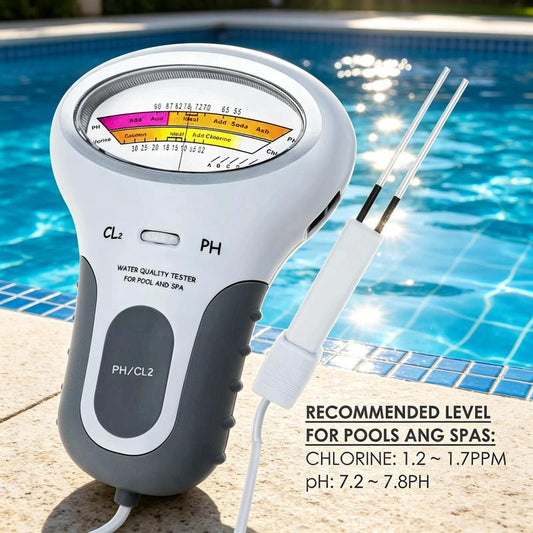 🏊‍♂️🛡️ 50% KORTING! Stop met gokken of je chloor nog werkt! Deze digitale tester meet pH en chloor in één duik – voorkom bacteriën, algen en jeukende huid, en houd je zwembad kristalhelder zonder chemicaliën!