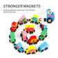 🔥Magnetische treinpuzzel met cijfers en letters, houten speelgoedauto