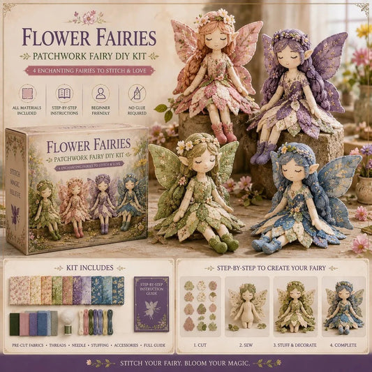 🧚‍♀️ 50% KORTING! ✨ Alsof je een mini-naaischool cadeau geeft! Deze feeën-knutselset met alles erop en eraan laat kinderen vanaf 12 jaar hun eigen magische vriendjes naaien – ontspannend, schermvrij en o zo trots!