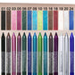 💧 14-delige waterproof gekleurde gel eyeliner potlood – metallic & shimmer afwerkingen, smudge-proof