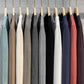 Effen gebreid basis shirt met ronde hals voor heren