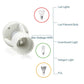 📡 E27 lampfitting met IR-bewegingssensor – bereik 2-5 m, vertraging en lichtgevoeligheid instelbaar (3-2000 LUX), max. 60W, 110-240V, vlamvertragend PC.