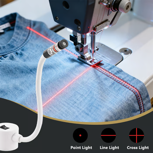 🔥 50% korting! Magnetische quiltlaser voor naaimachine – Lijn, kruis & punt zonder markeringen ✂️🧵