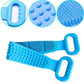 💥🛁 50% KORTING! Nooit meer je rug missen! Deze dubbelzijdige siliconen rugscrubber met lange steel exfolieert en masseert elke plek – zacht voor je huid, hygiënischer dan sponzen. Hangt droog op!