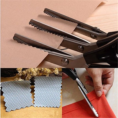 💪✂️ Van quilten tot kleding maken – deze roestvrijstalen kartelschaar met ergonomische grip knipt door álles, zonder zere handen. 50% KORTING!