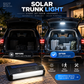 🔆🚗 Solar LED-kofferbaklamp | Automatische sensor | Draadloos & zonne-energie | 6 kleuren + noodmodus | 3 helderheidsstanden | 30 sec montage | 50% KORTING!