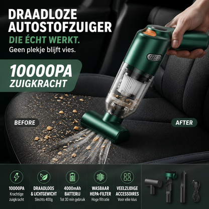 ⚡🚗 50% KORTING! 10000PA zuigkracht in je hand – deze draadloze mini-stofzuiger slurpt álles op. 400 gram, 30 min power, geen snoer, geen excuus meer voor een vieze auto!