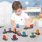🔥Magnetische treinpuzzel met cijfers en letters, houten speelgoedauto