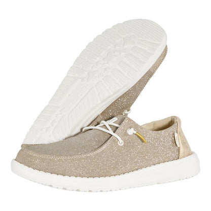 Canvas loafers voor dames met brede wijdte