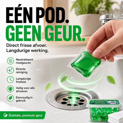 🏠💧 50% KORTING! Nooit meer gênante geurtjes uit de afvoer! Deze bio-enzym tabs lossen op in de leiding en neutraliseren stank direct bij de bron – zonder agressieve chemicaliën. Eén tablet, dagenlang fris!