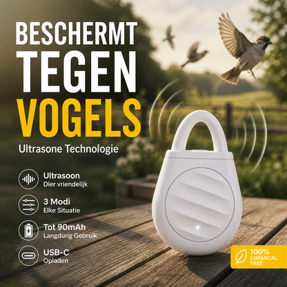 🐦💥 50% KORTING! Alsof je een onzichtbaar ultrasoon schild om je terras spant dat elke vogel, sprinkhaan en plaagdier in 1 seconde verjaagt! Geen gif, geen lawaai – alleen rust aan je sleutelbos.