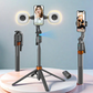 📸 Waarom een cameraman als je selfiestick je gezicht volgt? 180 cm, 360° draaibaar, ingebouwde camera en 2 invullampen – perfecte solo-opnames.