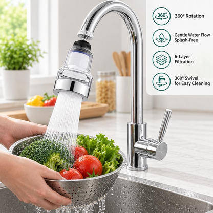 🚰🚫 50% KORTING! Stop met het kopen van dure flessen water! Dit 360° draaibare kraanfilter met 3 standen maakt van elke kraan een bron van puur, gefilterd water – geen kalk, geen roest, geen gespat.