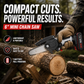 🌲🔋 50% KORTING! Zaag door 30cm dikke stammen met deze 6-inch mini-kettingzaag – 2 accu's, 2580W vermogen, borstelloze motor, automatische kettingsmering. Licht, sterk en snoerloos!