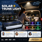 🔆🚗 Solar LED-kofferbaklamp | Automatische sensor | Draadloos & zonne-energie | 6 kleuren + noodmodus | 3 helderheidsstanden | 30 sec montage | 50% KORTING!